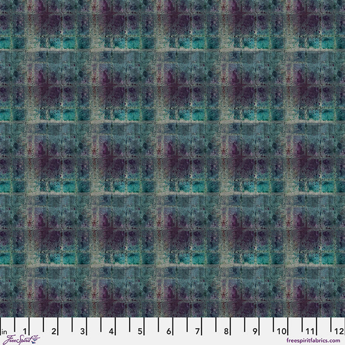 Jewel Plaid in Galaxy, One Layer Away by Seth Apter for FreeSpirit Fabrics quilting cotton