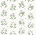Peonies in White Custom Pillow