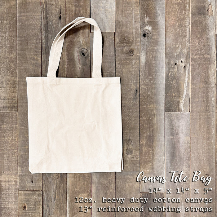 Purple Spring Wreath - Canvas Tote Bag