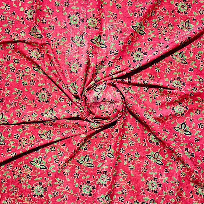 Riviera Petals Lightweight Floral Cotton Scarf — Elysian Rouge - Sweet Us