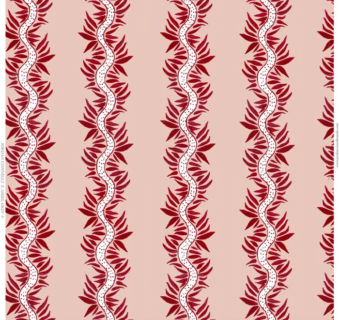 Rouge Botanics in Rouge Wallpaper SWATCH