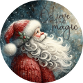 Santa Believe Sign, Holiday Sign, Wreath Center, Wreath Attachment
