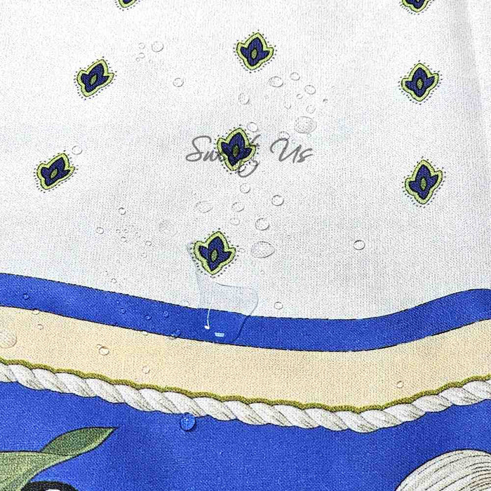 Saveurs de Provence Spill-Resistant Round Tablecloth — Bleu Azur - Sweet Us
