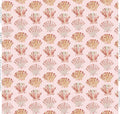 Scallops in Blush Fabric SWATCH