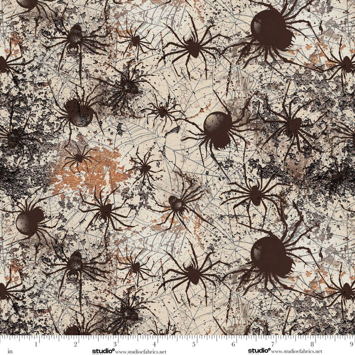 Scary Spice - Spiders - by Funny Girl with Studio E Fabrics