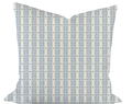 Shell Stripe in Blue Custom Pillow
