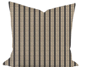 Shell Stripe in Coal Custom Pillow