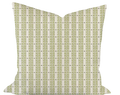 Shell Stripe in Green Custom Pillow