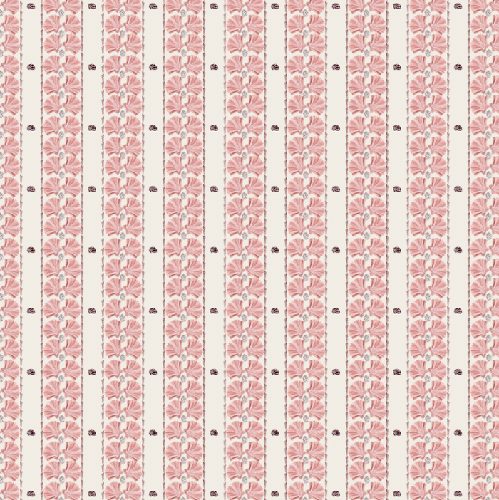 Shell Stripe in Rose Fabric SWATCH