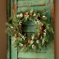 Snowberry Wreaths with Bells Set/2