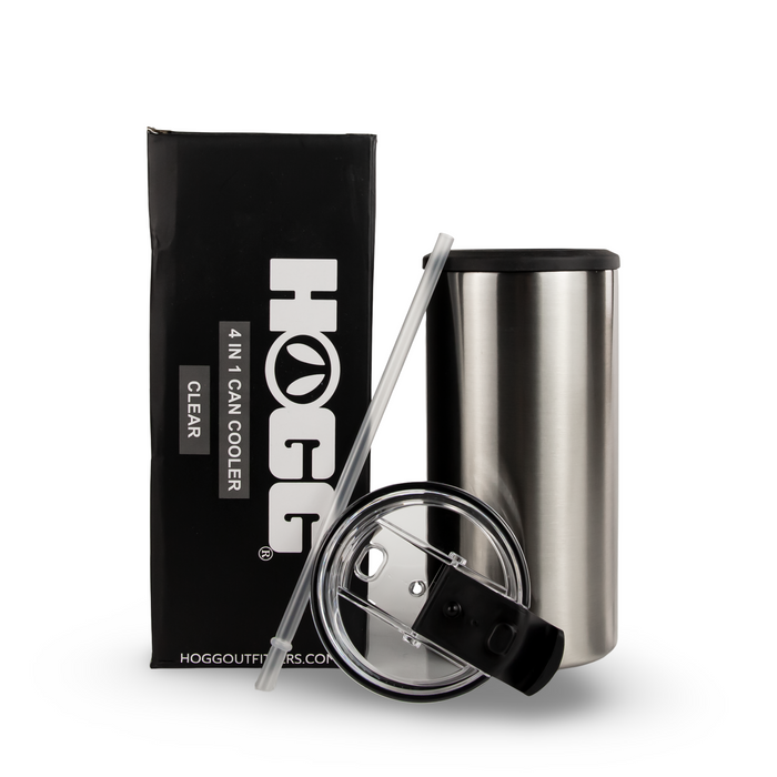 Sublimatable 4 in 1 Can Cooler Case (24 Units) - Clear — Clear