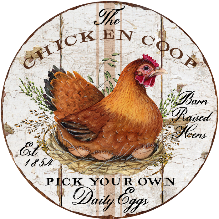 The Chicken Coop , Farmhouse Sign, Wreath Attachment, Wreath Sign, Wreath Center
