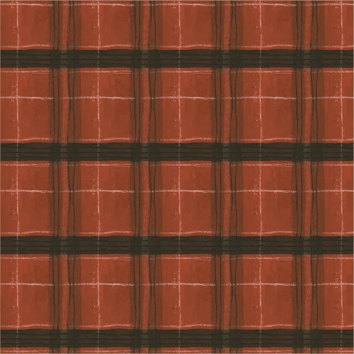 The Flannel One - Barn Red - Flannel - by Marcia Derse with Windham Fabrics