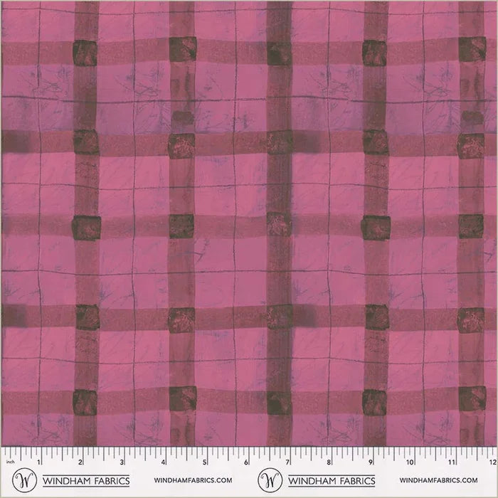 The Plaid One - Beetroot Plaid - by Marcia Derse with Windham Fabrics