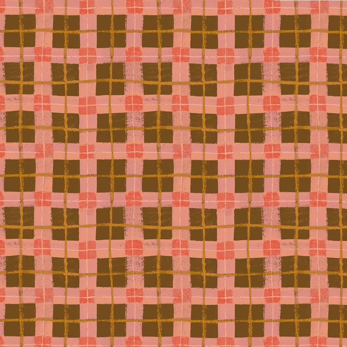 The Plaid One - Dream Linoleum Plaid - by Marcia Derse with Windham Fabrics