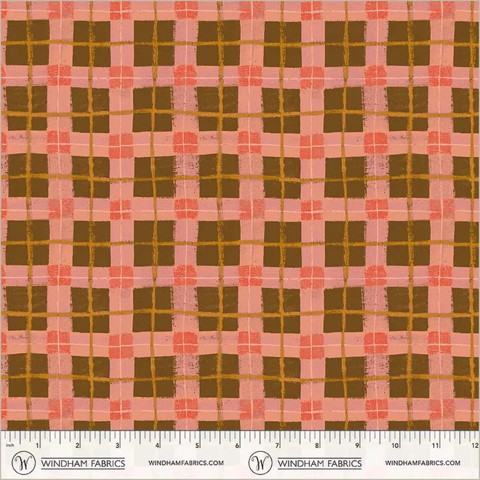 The Plaid One - Dream Linoleum Plaid - by Marcia Derse with Windham Fabrics