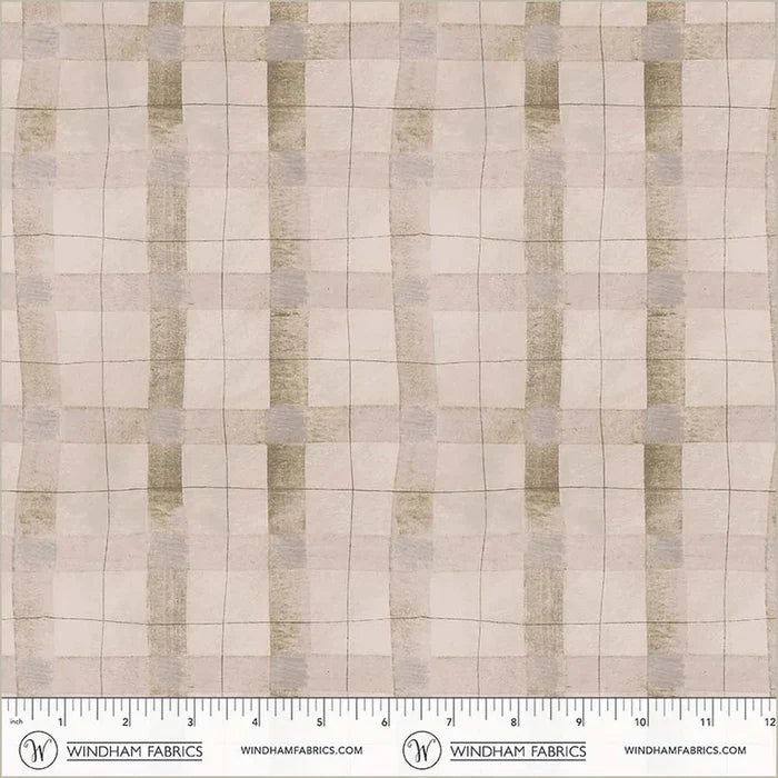 The Plaid One - Oatmeal Plaid - by Marcia Derse with Windham Fabrics
