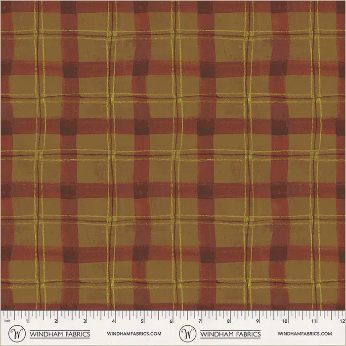 The Plaid One - Proper Plaid in Cinnamon - by Marcia Derse with Windham Fabrics