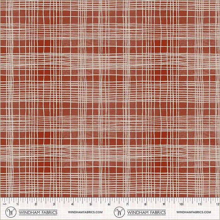 The Plaid One - String Theory Plaid in Lacquer - by Marcia Derse with Windham Fabrics
