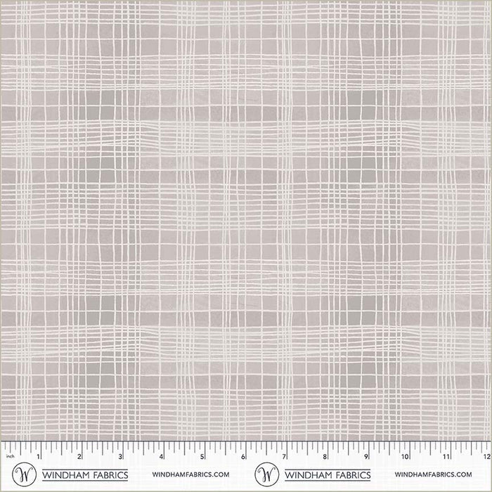 The Plaid One - String Theory Plaid in Ocean Mist - by Marcia Derse with Windham Fabrics