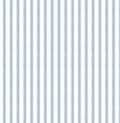 Ticking Stripe in Blue Wallpaper