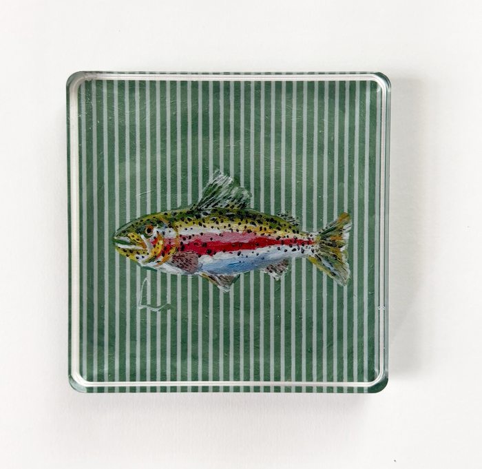 Trout Acrylic Art Block