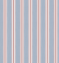 Wide Stripe in Light Blue and Red Fabric SWATCH