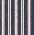 Wide Stripe in Navy and Red Fabric SWATCH