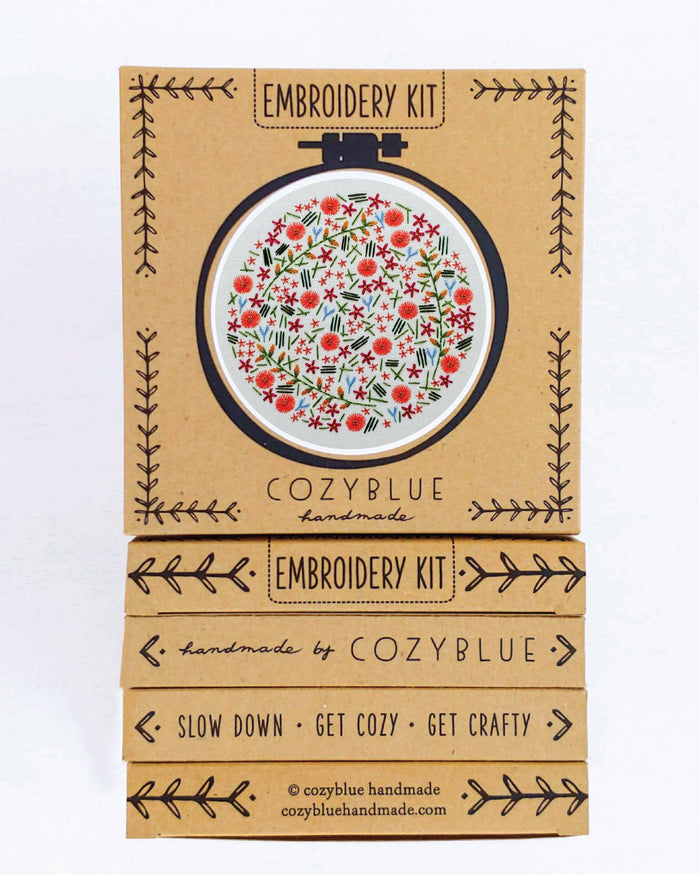 Wildflower meadow embroidery kit