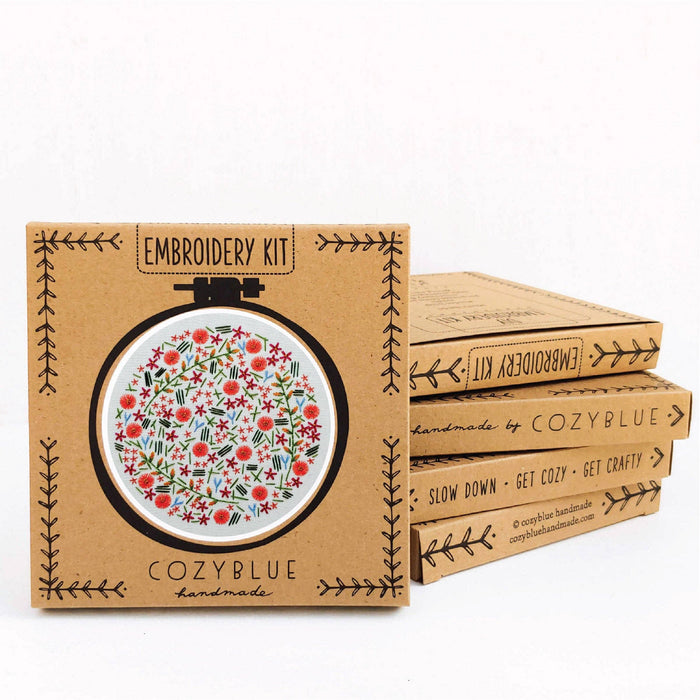 Wildflower meadow embroidery kit