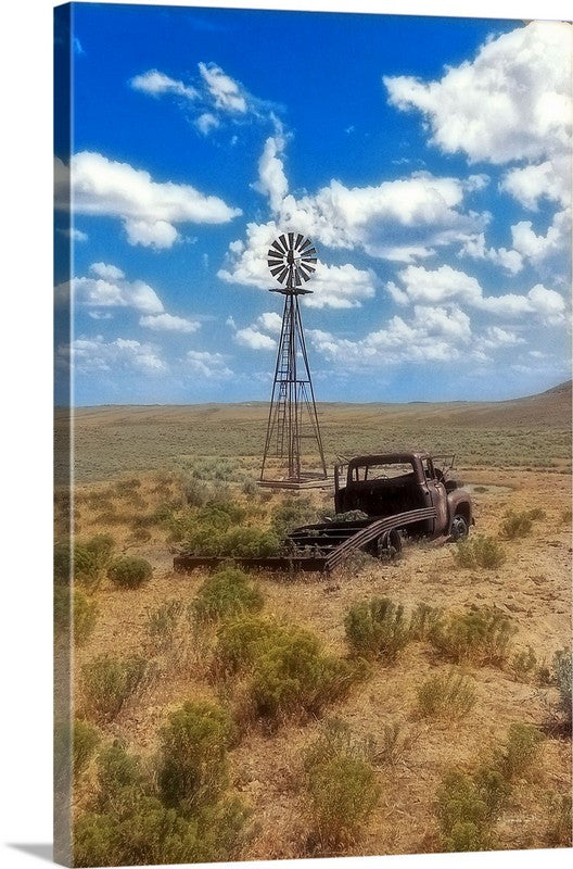 Windmill Over Lenzen Canvas Print