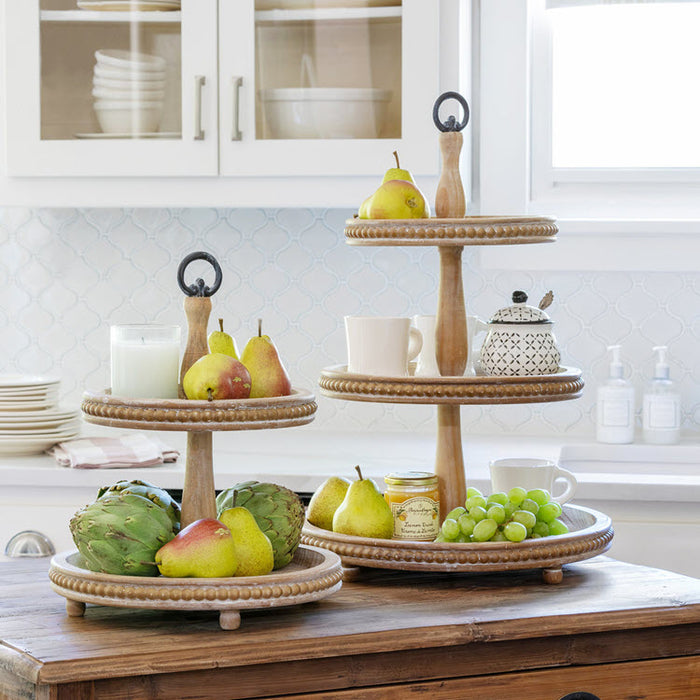 Wooden Tiered Display Stand 24"